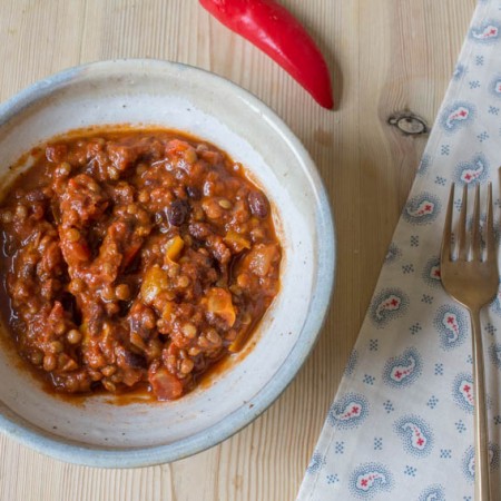Lentil and Bean Chilli