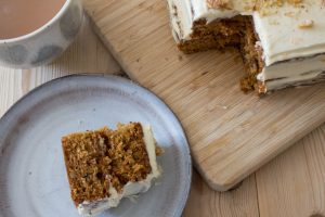 Inside carrot cake