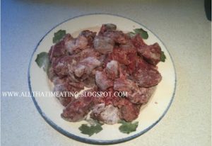 prepared beef for stew