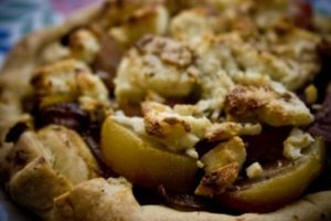 candy beetroot and goat's cheese tart