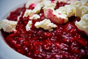 Beetroot and Goat's Cheese Risotto