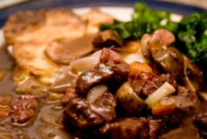 Boeuf Bourguignon, Dauphinoise and Broccoli