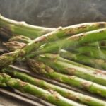 Griddled asparagus