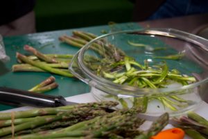 Asparagus demo at Greener Living