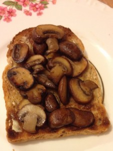 mushrooms on toast