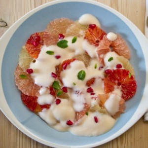 Citrus Carpaccio with Champagne Sabayon