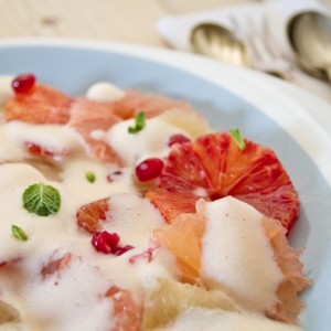 Citrus Carpaccio with Champagne Sabayon