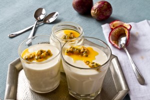 coconut yoghurt panna cotta