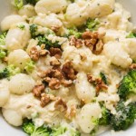 gnocchi with creamy blue cheese sauce