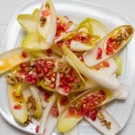 Chicory, Walnut and Pomegranate Salad with Walnut and Clementine Dressing