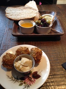 Bread and Falafel at No 5 Winchester