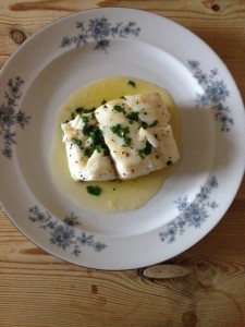 Skrei Cod in Butter and Parsley