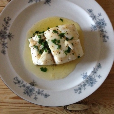 Skrei Cod in Butter and Parsley