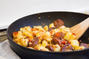 Chorizo, Pepper and Potato Hash