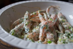 Spring Carrots with Creme Fraiche and Herbs