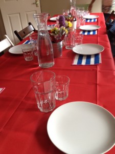 Israeli Pop Up Dinner - table laid