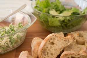 Broad Bean and Feta salad