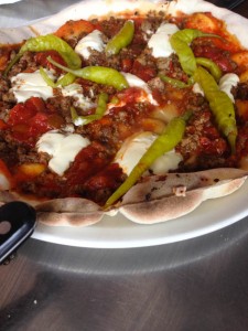 Hot chilli pizza at Baravin