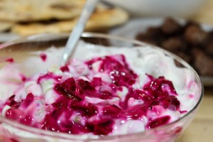 Beetroot Tzatziki, beef koftas and quick flatbreads - All That I'm Eating (1 of 2)