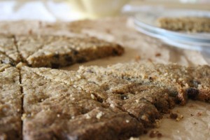 dark chocolate and coffee shortbread