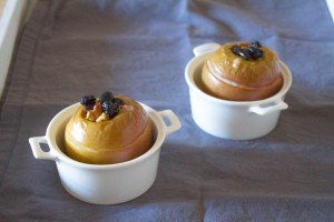 Baked Apples stuffed with fruit