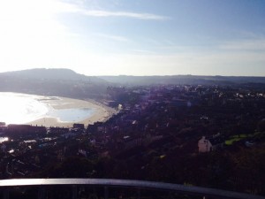 overlooking Scarborough beach