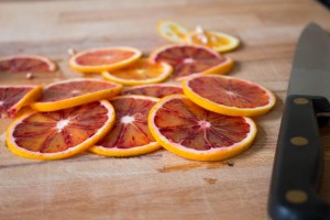 sliced blood oranges