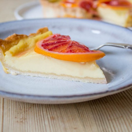 Slice of Blood Orange Tart