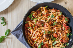 Easy Meatballs with Herby Tomato Sauce