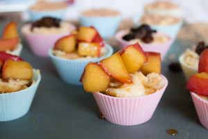 Mini Cheesecake Mess - caramelised apple