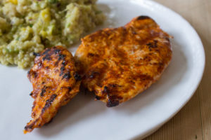 Harissa Chicken with Quinoa Salad, Avocado and Mango - All That I'm Eating