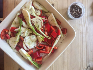 Eating Organic on a Budget - fennel and peppers