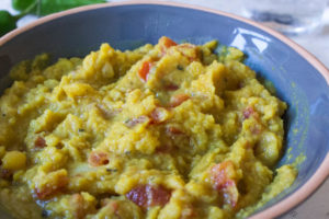 Yellow Split Pea Dahl - close up