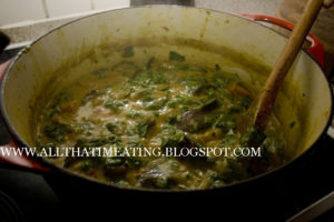 Aubergine Curry ready to serve