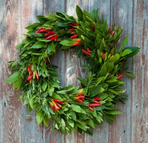 Rocket Gardens Edible Wreath