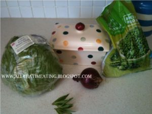 ingredients for lettuce soup