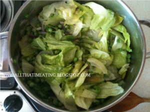 pea and lettuce mix
