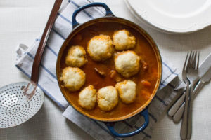 Beef Stew with Horseradish Dumplings