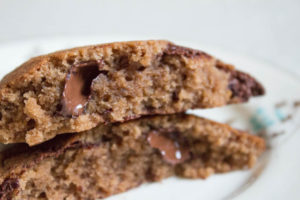 Double Chocolate and Orange Cookie close up