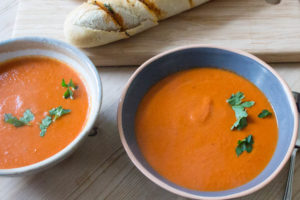 Smoky Chipotle Tomato Soup - close up