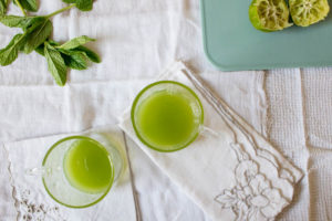 Elderflower cucumber and mint infusion