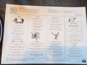 No 5 Bridge Street Grazing Menu