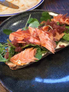 No 5 Bridge Street smoked trout and wasabi