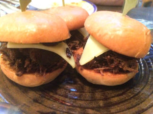 No 5 Bridge Street pulled beef sliders