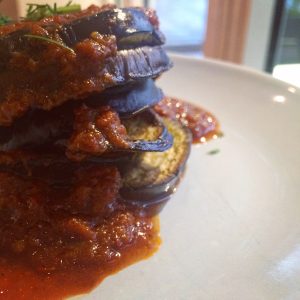 Aubergine stack after editing