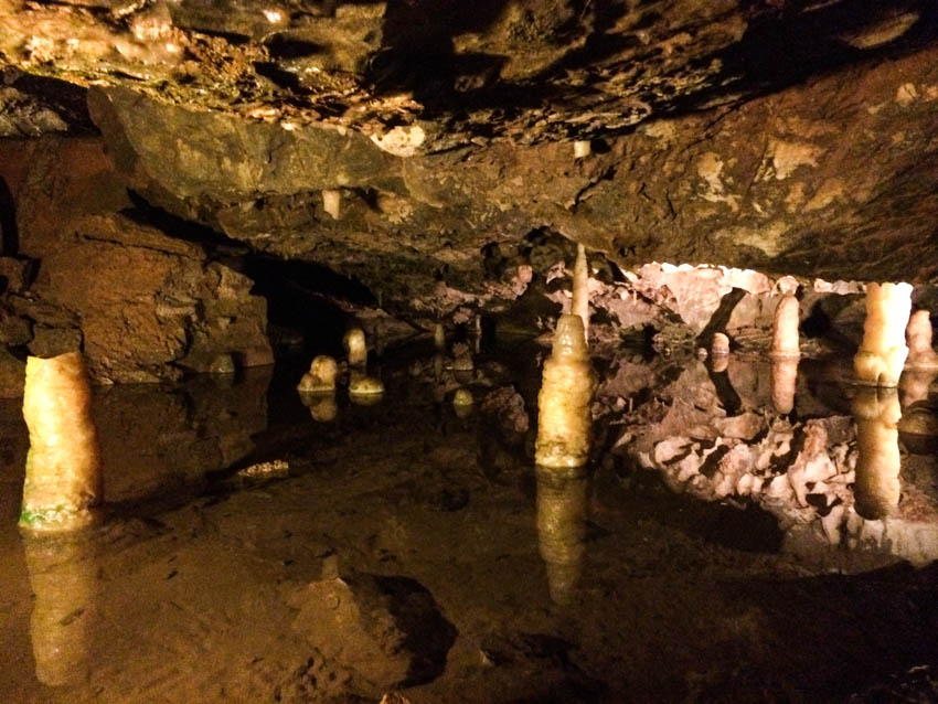 Inside Cheddar caves