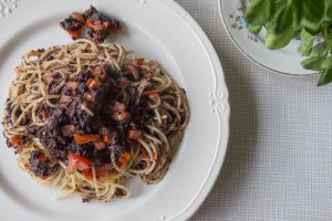 black pudding and sage pasta