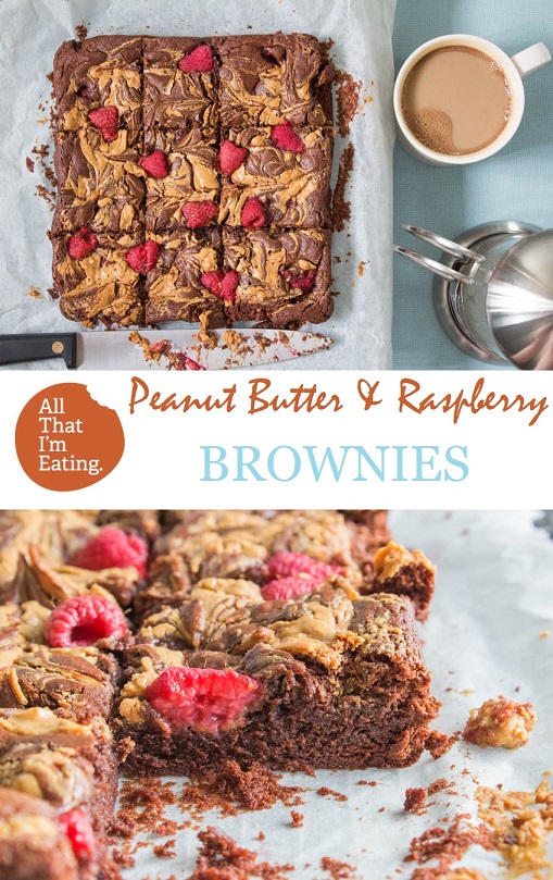Peanut Butter and Raspberry Brownies