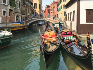 Gondolas in Venice