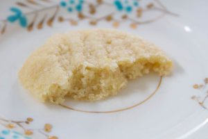 crumbly Lemon and Almond Biscuits inside